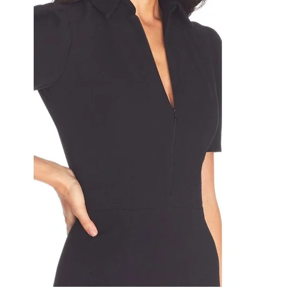 Dress the population Gloria front zip sheet dress - Picture 4 of 6